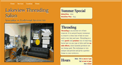 Desktop Screenshot of lakeviewthreadingsalon.com
